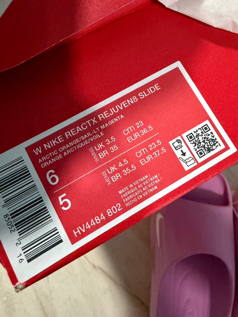 Nike Women’s Reactx Rejuven8 Slide US Size 6 - Picture 7 of 7